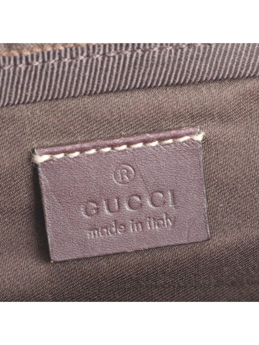 ★SOLD★ Gucci GG Supreme Leather Clutch Pouch Brown Ewe - Picture 8 of 9